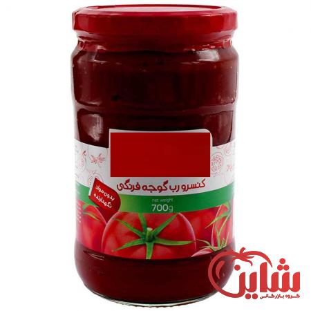 فروش عمده رب گوجه فرنگی شیشه ای