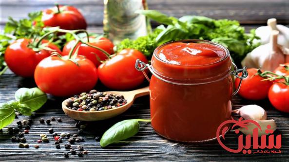 بازار توزیع رب گوجه ظرف شیشه ای