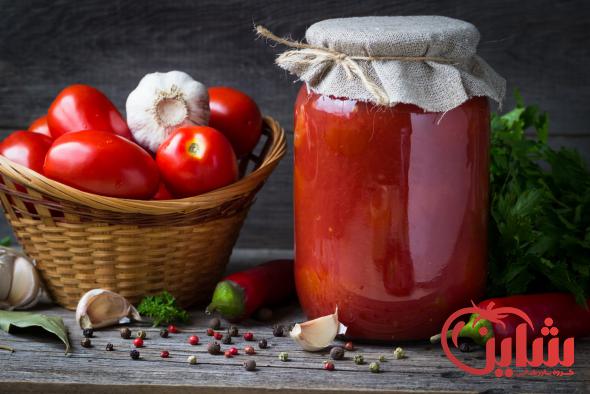 ویژگی های ظاهری رب گوجه ظرف شیشه ای